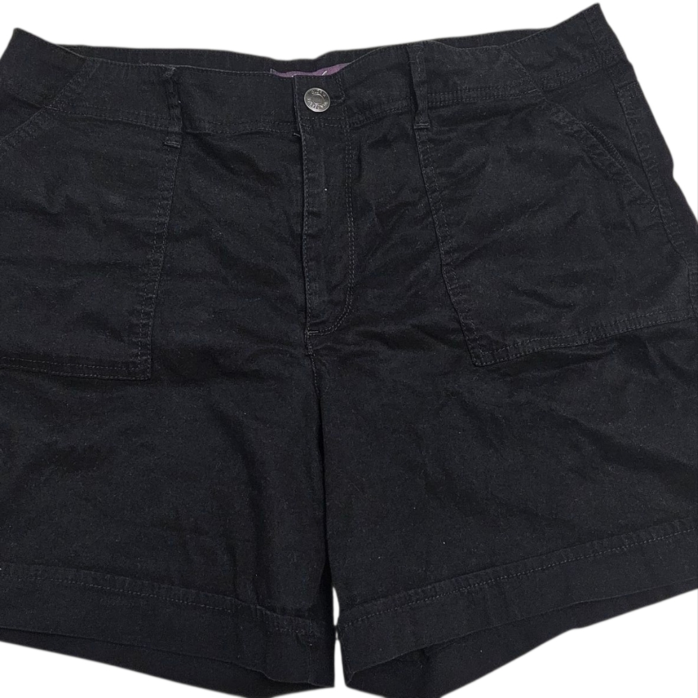 Gloria Vanderbilt Black Denim Shorts